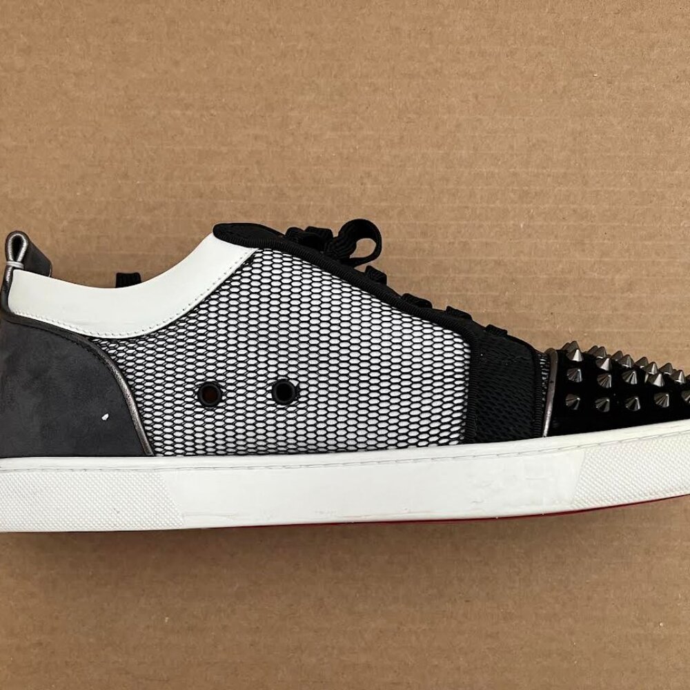 Christian Louboutin Louis Junior Spikes Orlato Flat Low Top Sneakers 44.5 - Picture 6 of 16